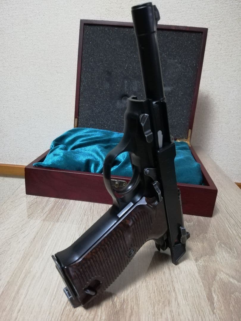 明日終了⭐マルゼン ワルサーP38 ガスブロカスタム⭐銃ケース付