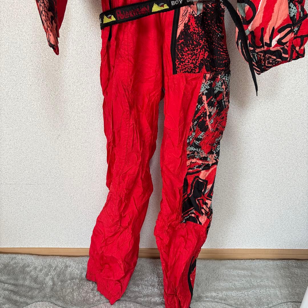 machine スキーウェア つなぎ 90s 総柄 派手 レトロ S〜M