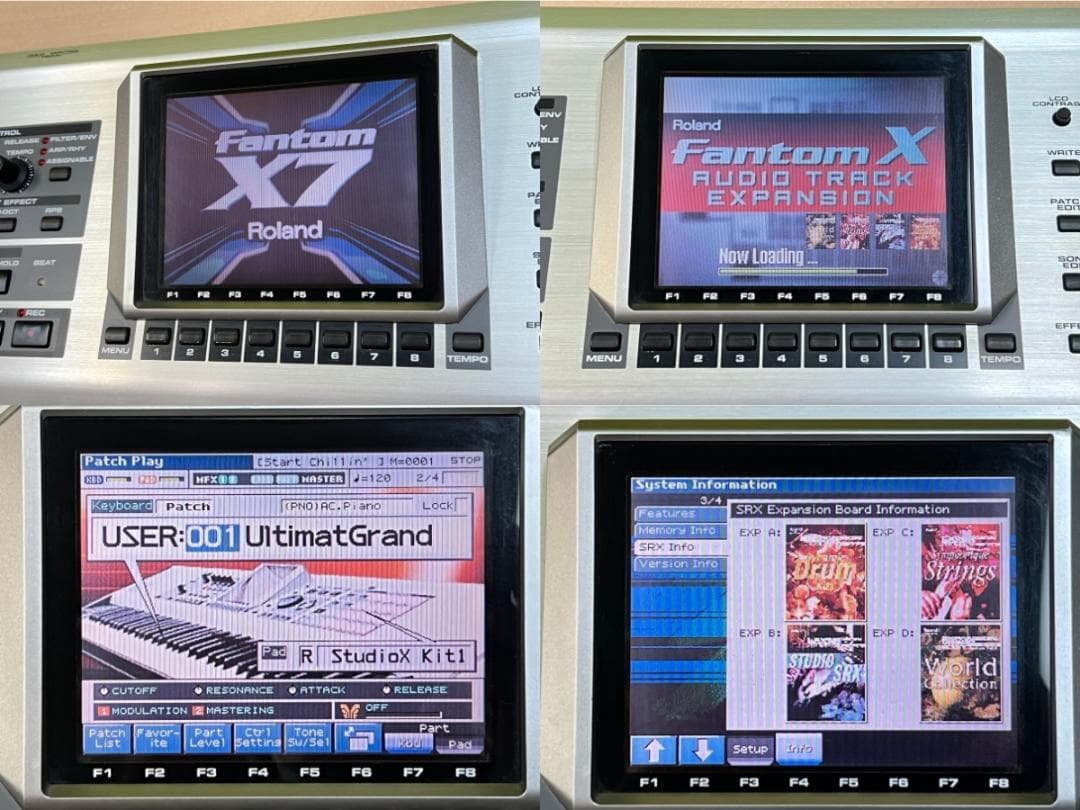 Roland シンセサイザー Fantom X7 メモリ音源ボード全スロット増設