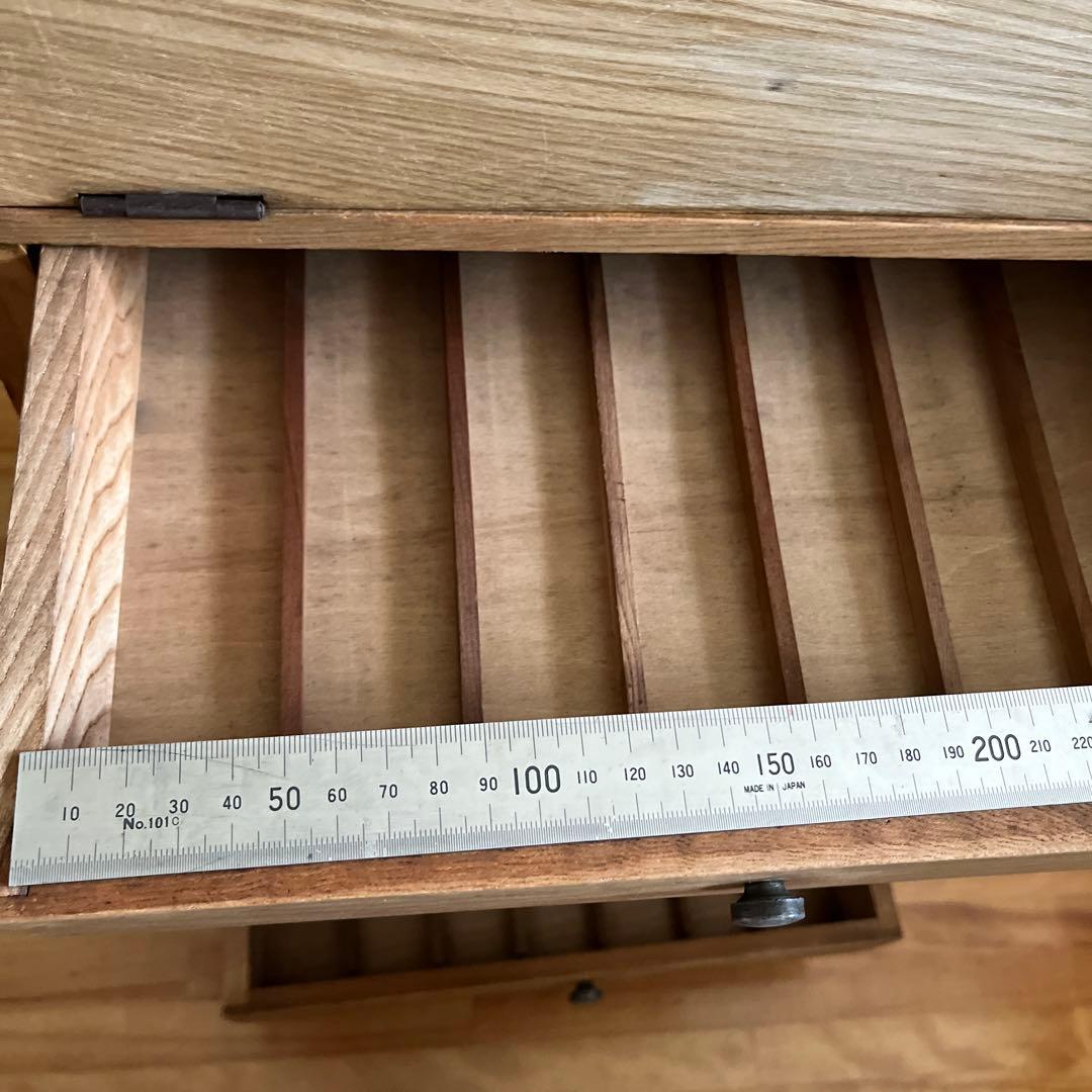 藥箪笥 文具 収納 ショーケース ガラス扉 引き出し 古美術 古道具 レトロ