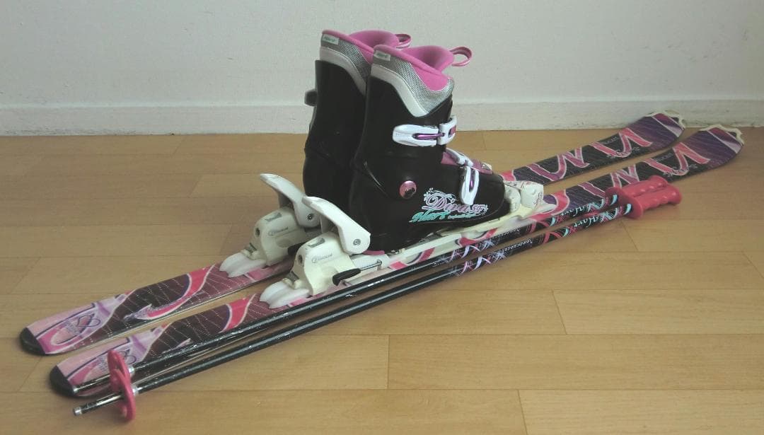 ■■送料無料■Hart■ジュニア用スキーフルセット■板127靴23■WAX済■■