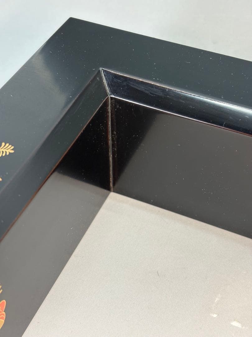 【中古品】表哲造　高台寺蒔絵　炉縁（共箱）★小さな漆割れ有★