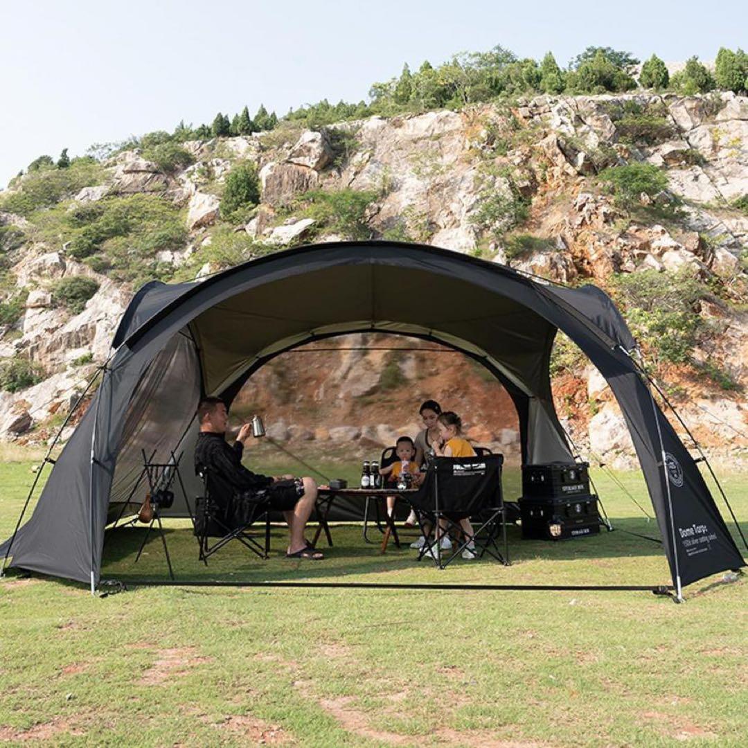ShineTrip ドームタープ 防風耐水圧3000mm メッシュ×2 ドア×2
