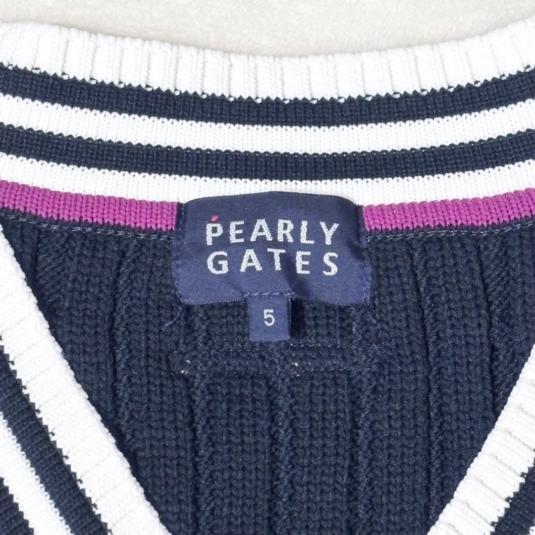 【新品】PEARLY GATES ケーブルニットベスト　サイズ5
