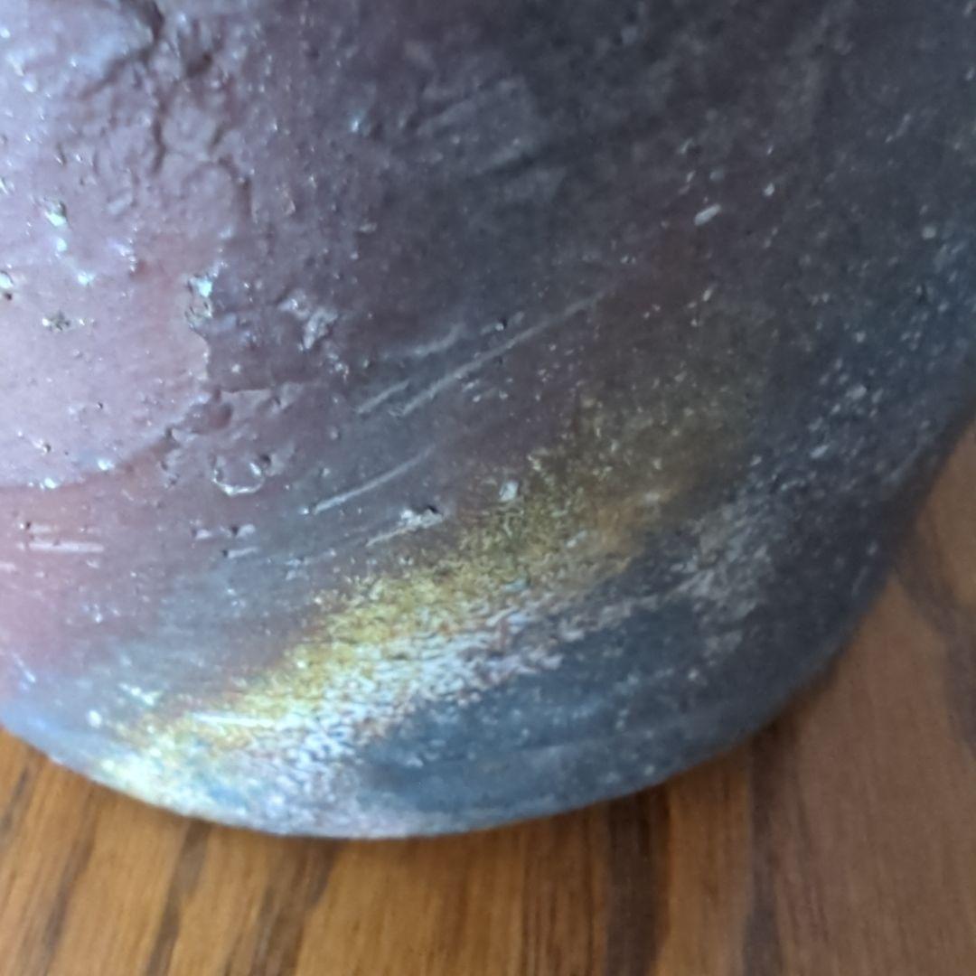 ●備前焼 花入★当院記す『こ』 〈高25.5cm 幅13cm〉