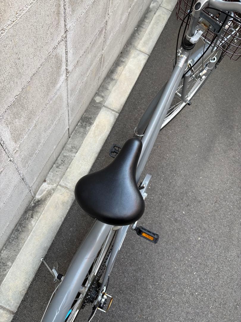 シティサイクル　26インチ　グレー