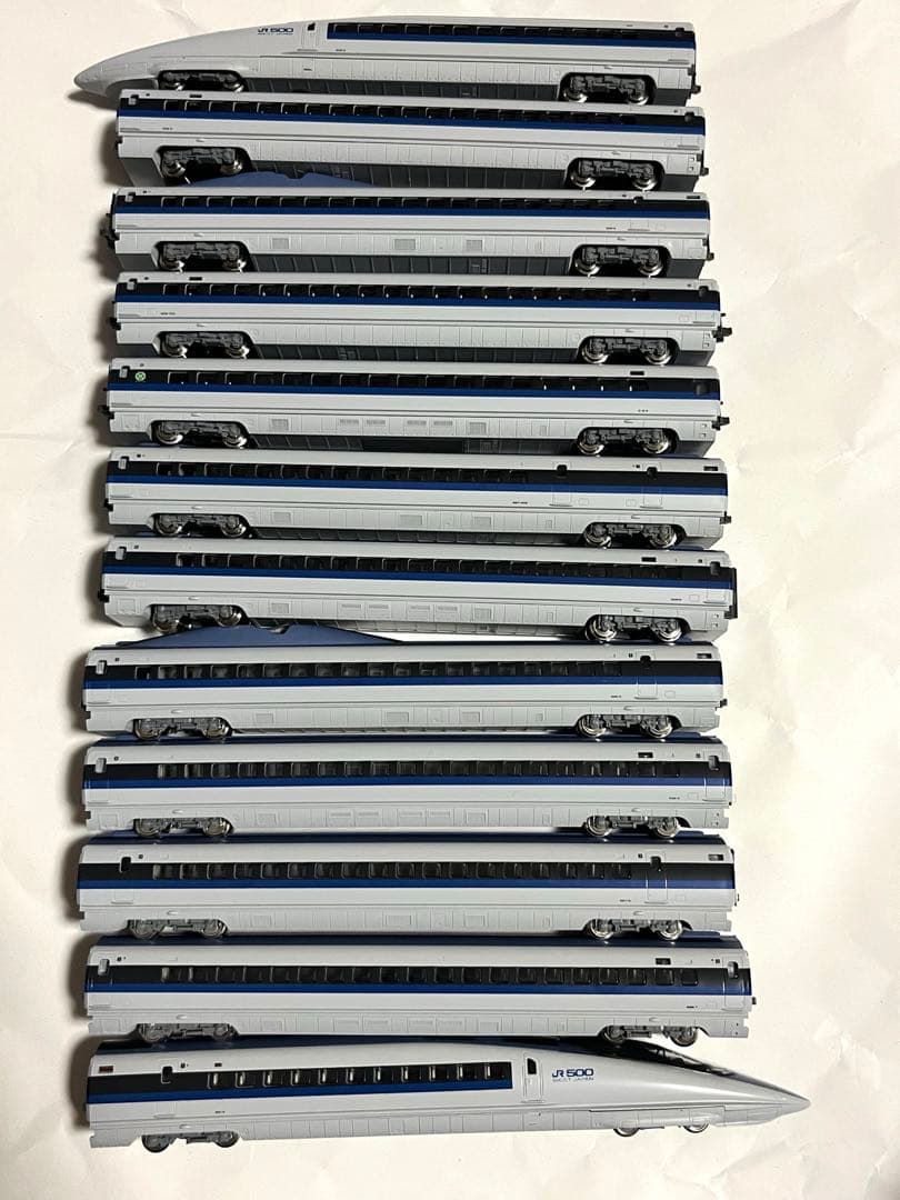 500系新幹線 12両　kato ライト室内灯点灯動力動作確認済