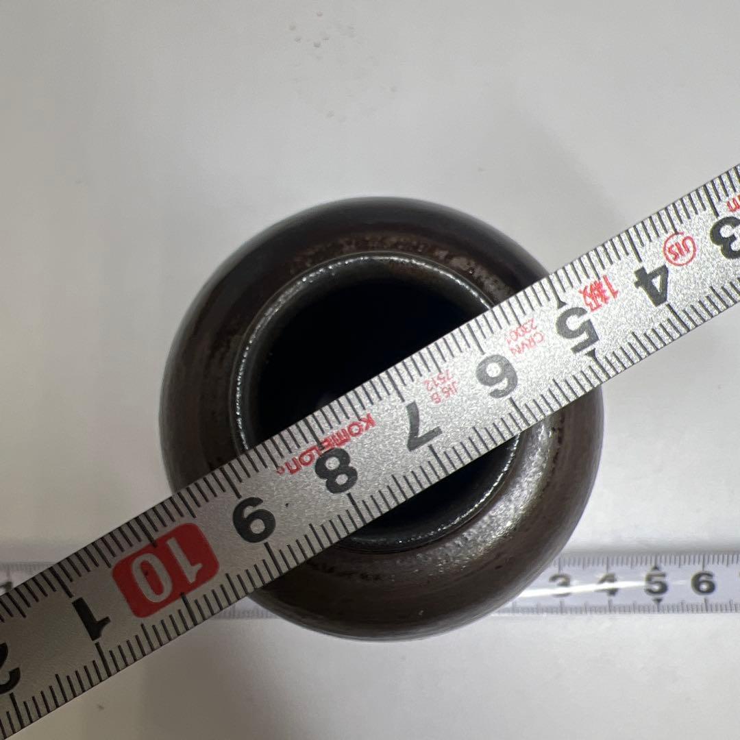 ☆茶3 平安　笹田仁史　在中庵肩衛写　茶入　共箱　h10.5cm