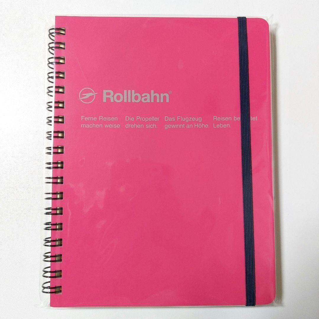 ❤本日限定❤【新品】ロルバーン　ポケット付メモ　L　ローズ　クリップ　ブタ