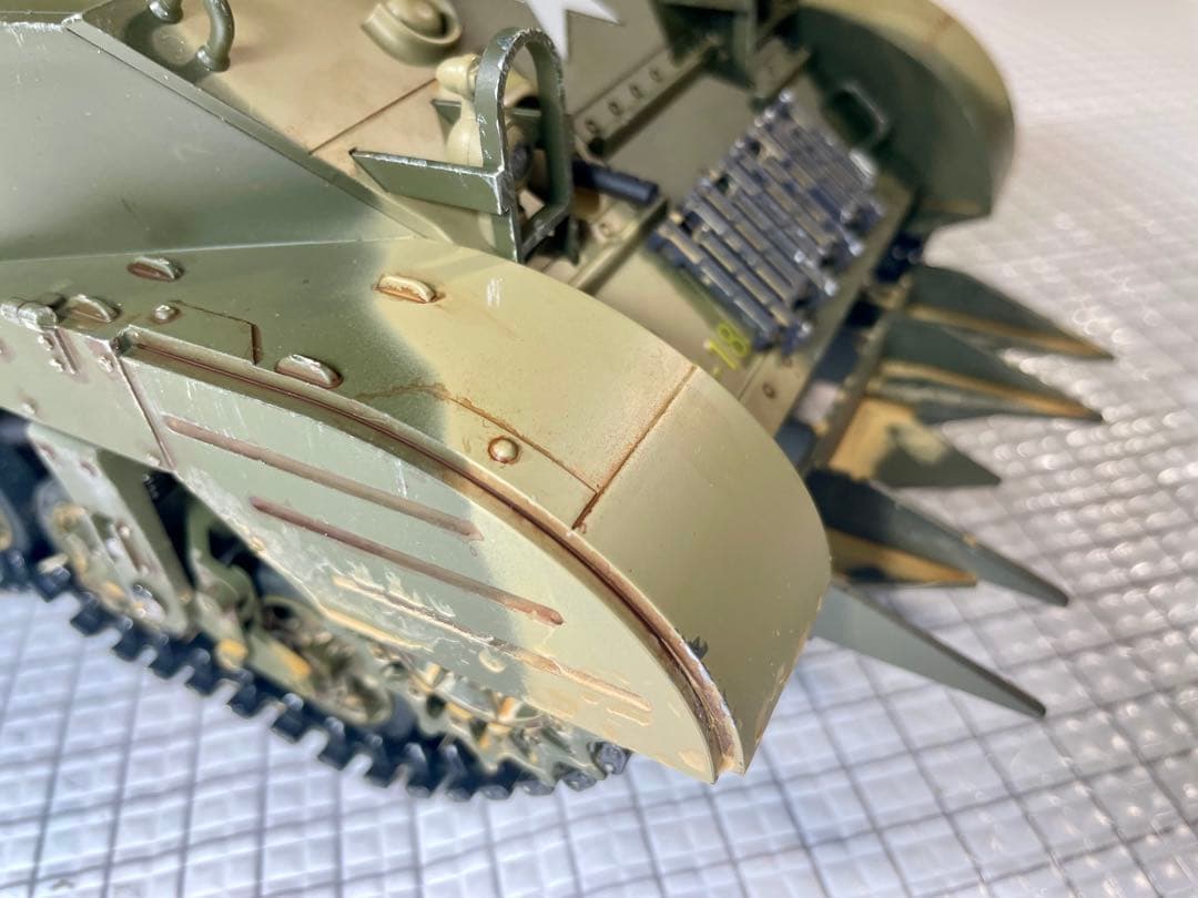 希少！COOL BANK1/16迷彩塗装版！「M5スチュアート」屋外未走行