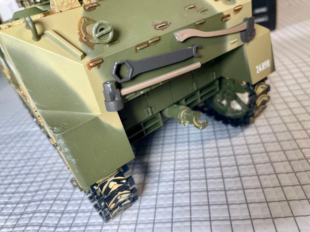 希少！COOL BANK1/16迷彩塗装版！「M5スチュアート」屋外未走行