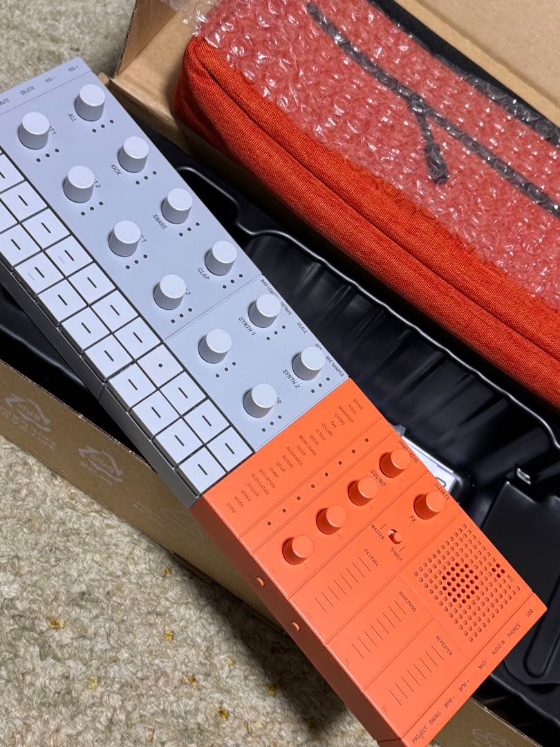 YAMAHA SEQTRAK ケース付き　シンセサイザー オレンジ/グレー