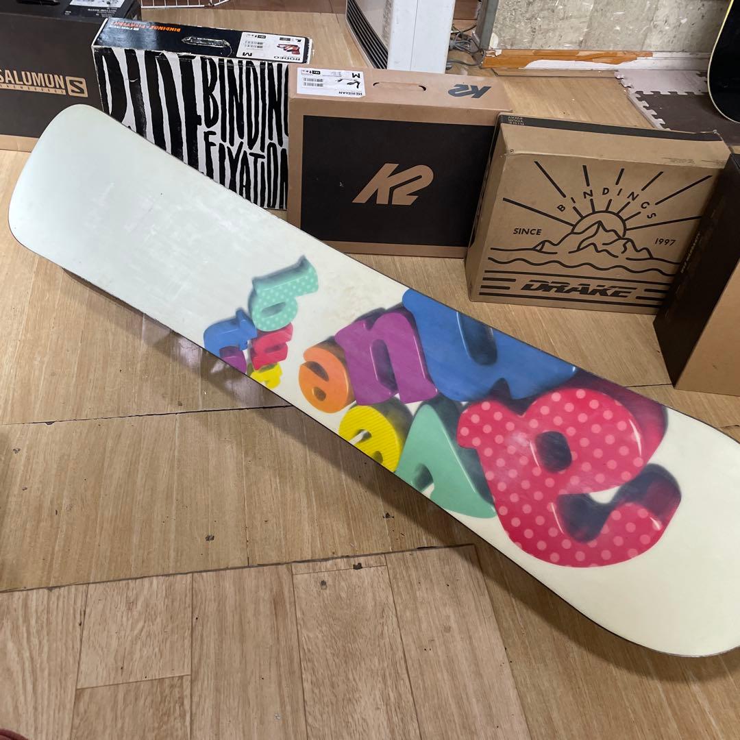 BURTON×FLOW　バートン　フラックスバインディング付　スノーボードセット