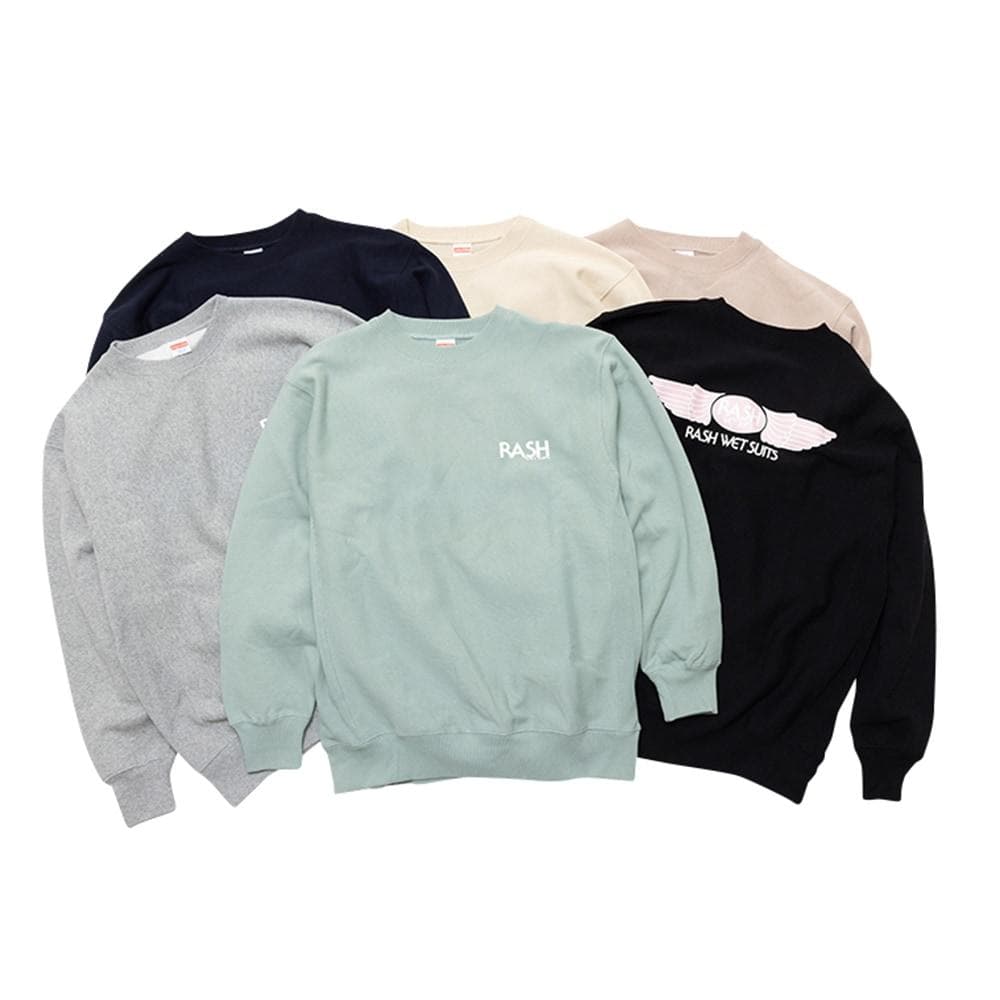 RASH WETSUITS 羽バッククルーネックスウェット ネイビー XL