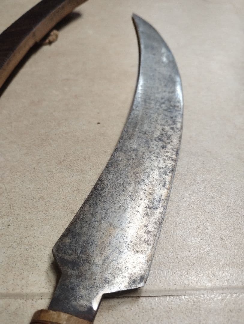 台湾美術 高砂族 民族蛮刀 96cm 木彫鞘 蕃刀 民族鉈 台湾先住民族