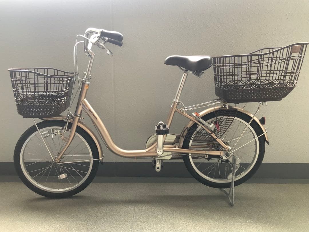 【直接お渡し】ブリヂストン アルミーユミニ AU00 リアバスケット付き【美品】