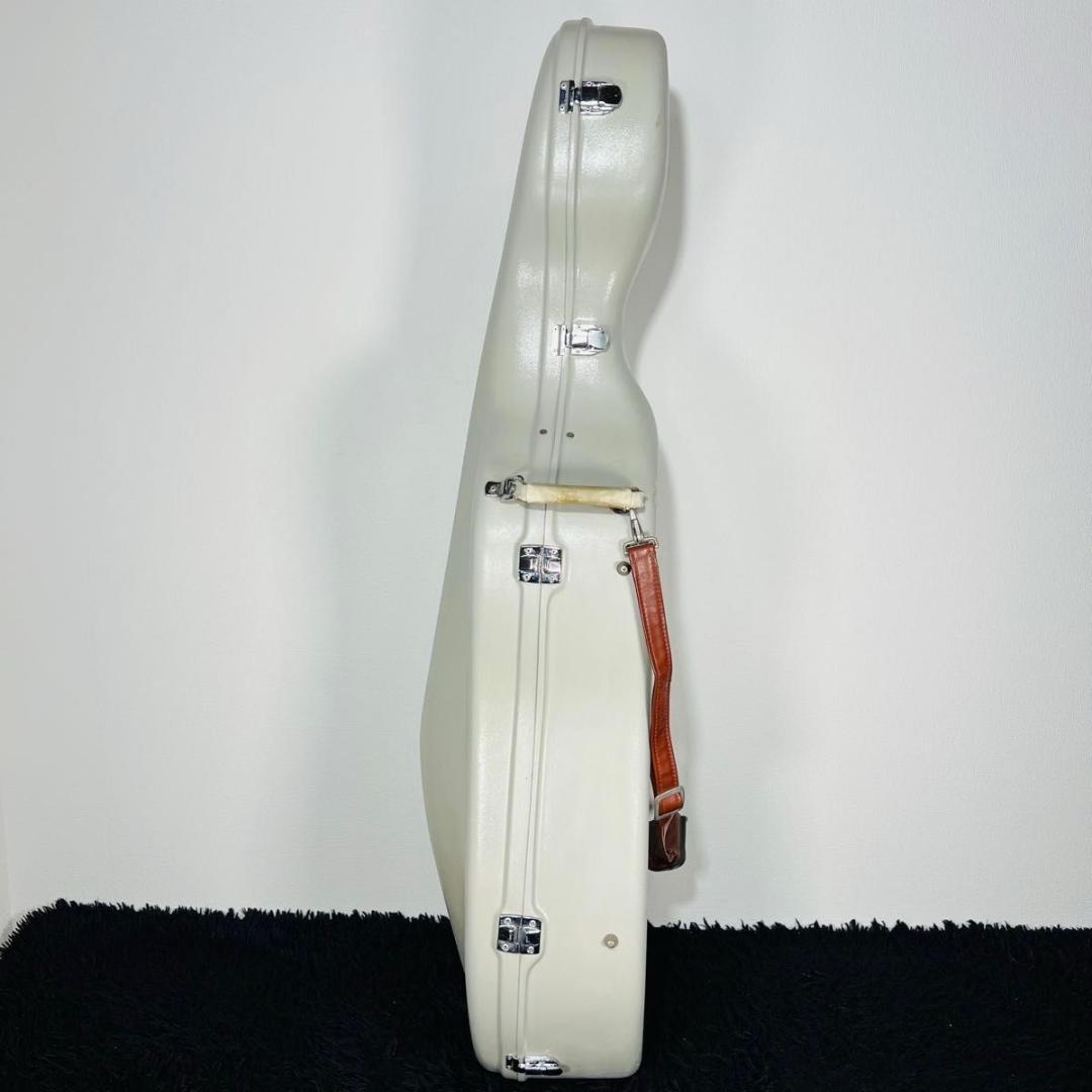 チェロ ハードケース チェロケース 楽器 弦楽器 ホワイト 白 持ち運び ケース