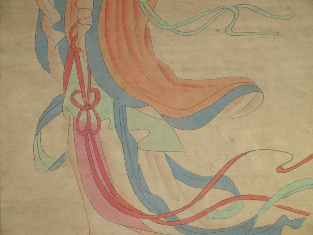 古掛け軸「斉白石作　人物図　紙本」中国民間画家 唐物唐本 BD550C11-4