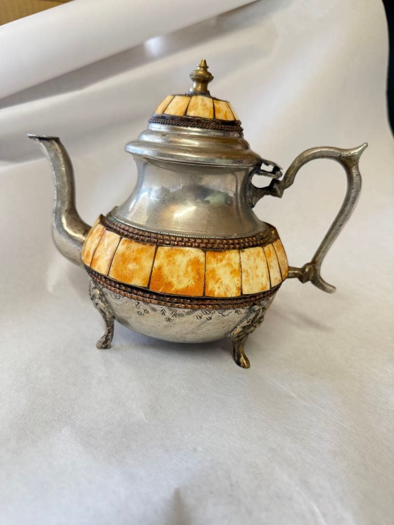 モロッコ ヴィンテージ 手作り ティーポット レア希少
