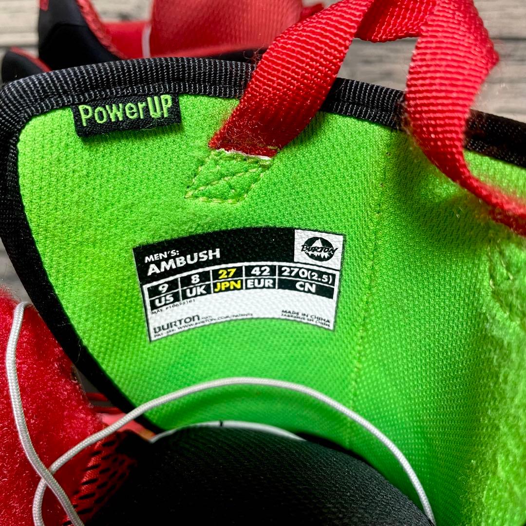 美品 BURTON スノーボードブーツ AMBUSH 27cm