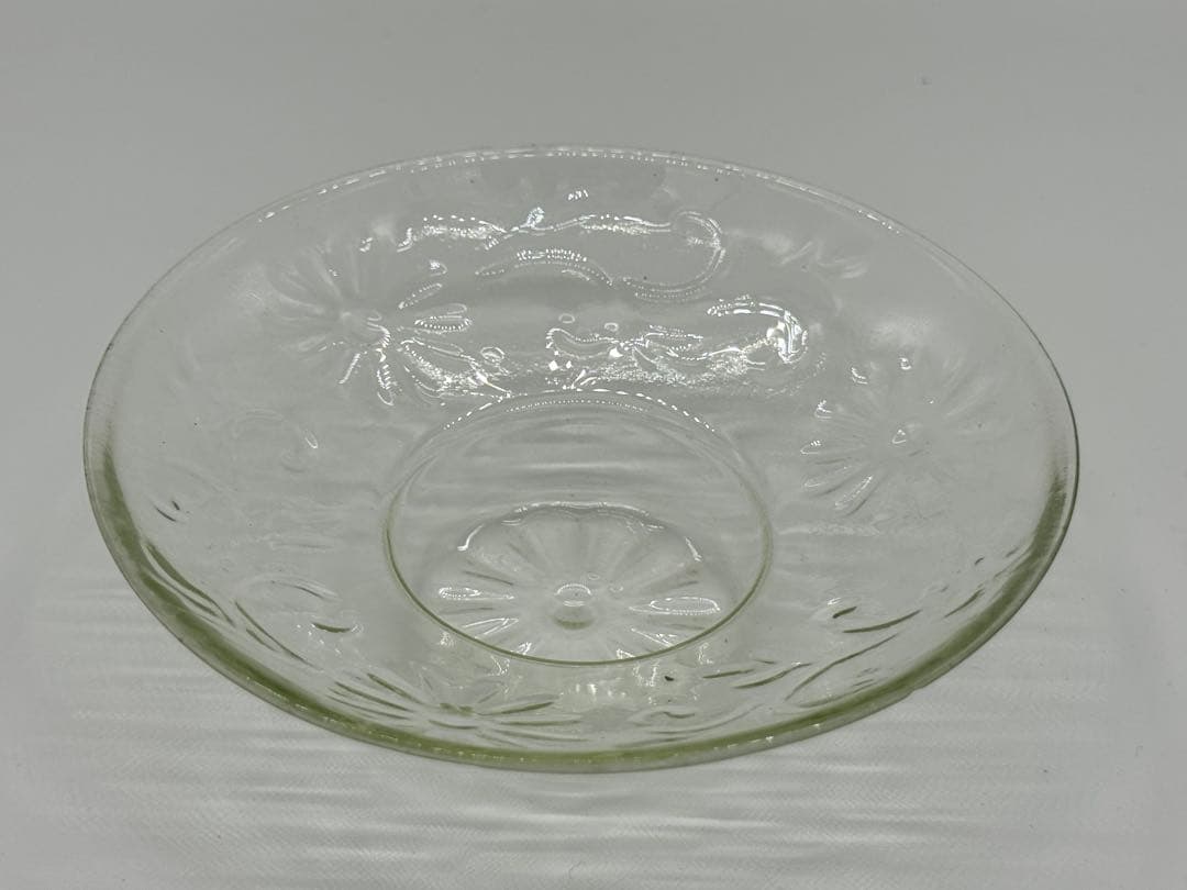 江戸時代　型吹きガラス蓋碗　江戸ガラス　鉛ガラス