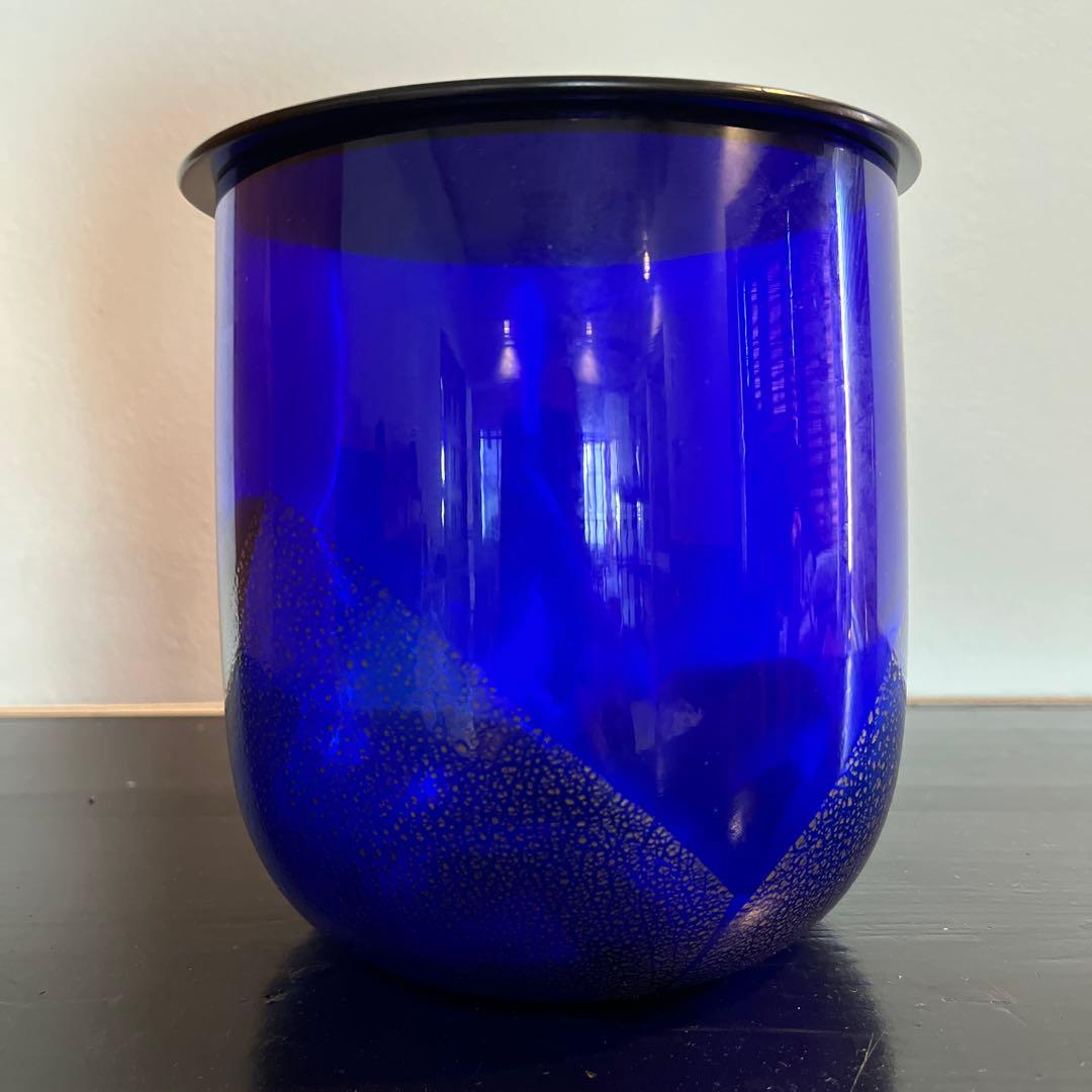 義山　水指　切箔　瑠璃　水崎長寿　波車　蒔絵蓋付　共箱　紙箱　送料無料