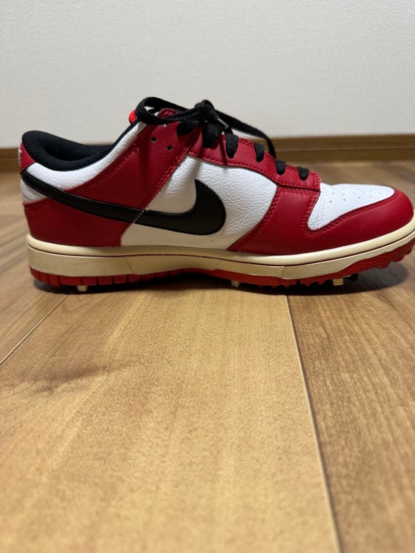 や*】様 【美品】Nike ダンク ゴルフシューズ レッド/ホワイト/ブラック