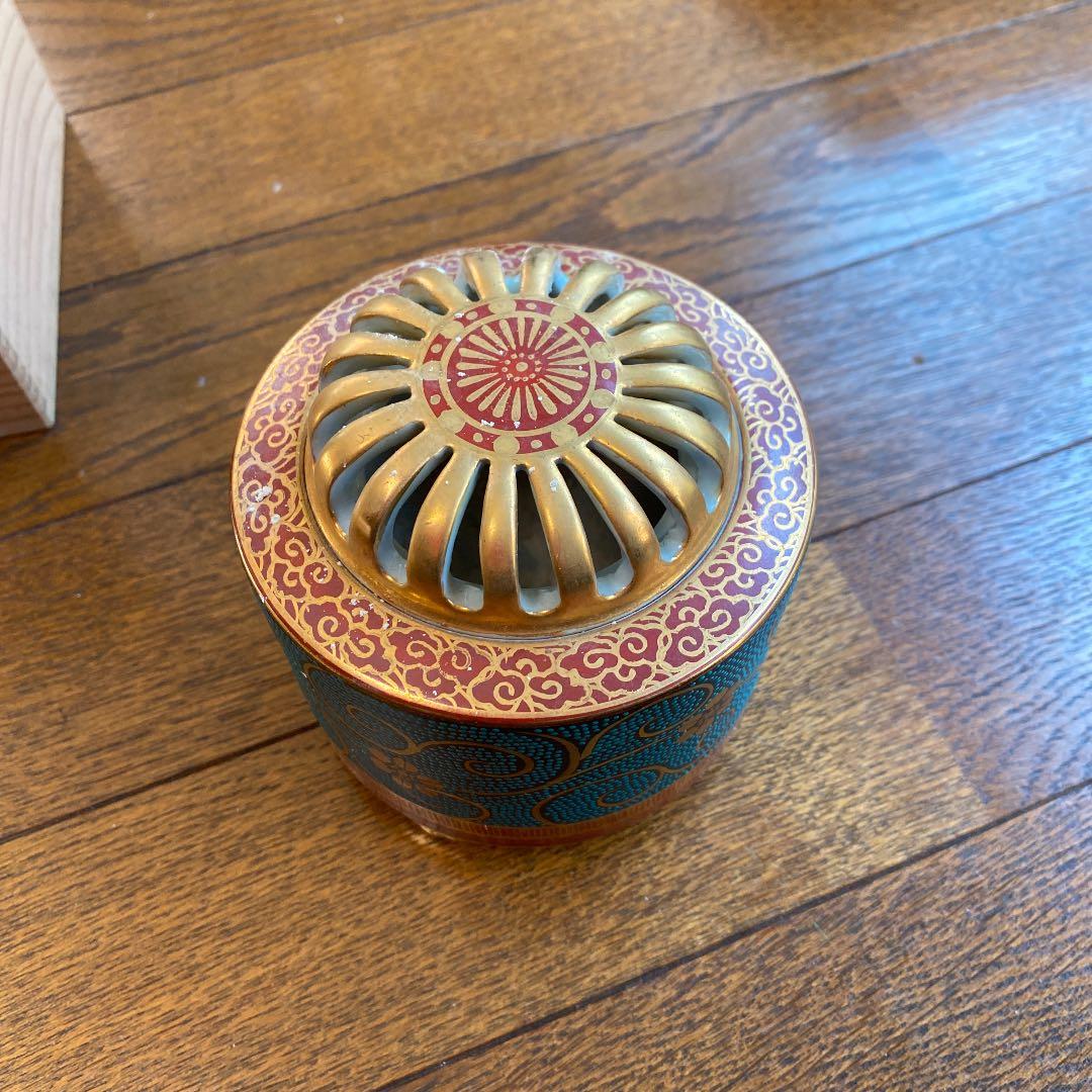 九谷　良山作　香炉