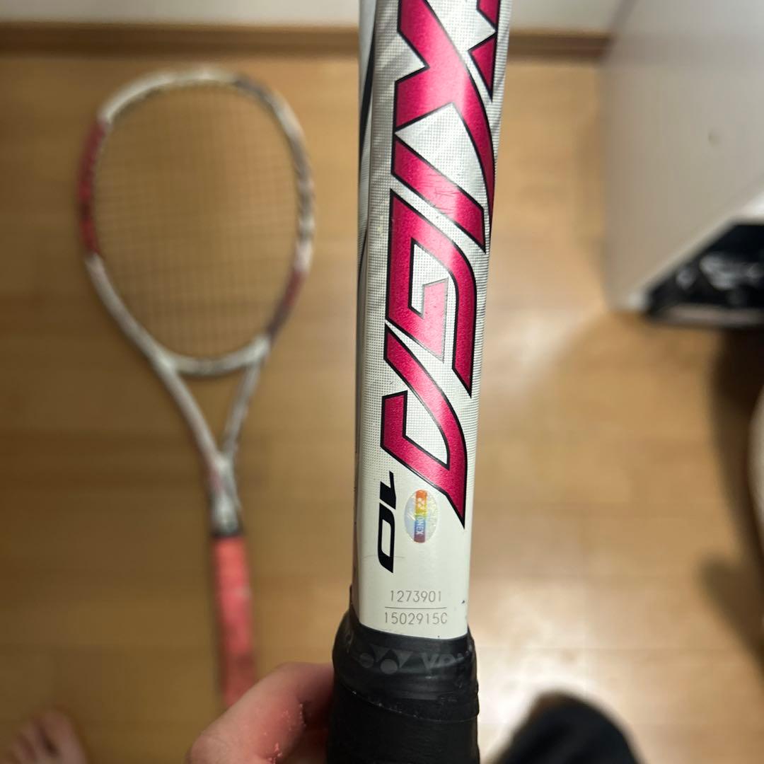 YONEX VCORE 100 軟式テニスラケット G3 ケース付2本セット