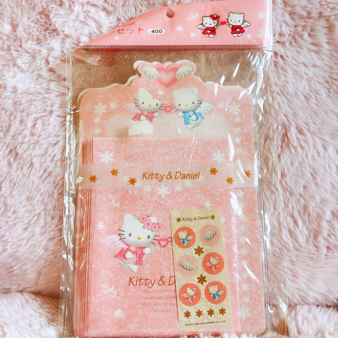 希少レア　ハローキティ　ダニエル　エンジェル　レターセット　メモ　2002