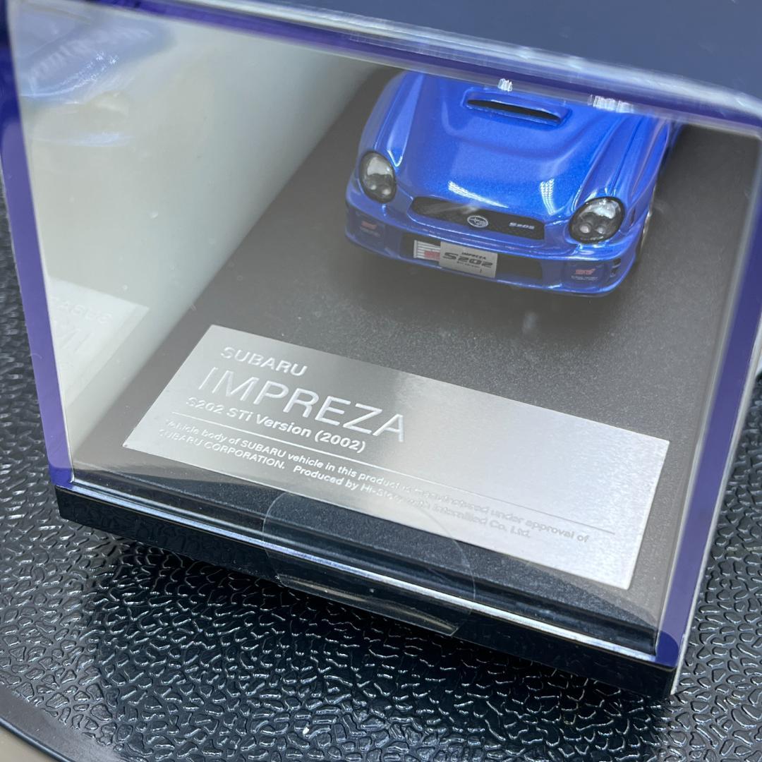 1/43 ハイストーリー インプレッサ S202 sti 2002 青