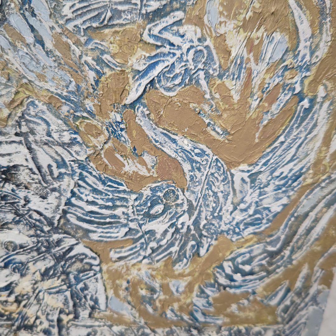 木村二朗「無題」８号油彩、堅牢封蝋的マチエル