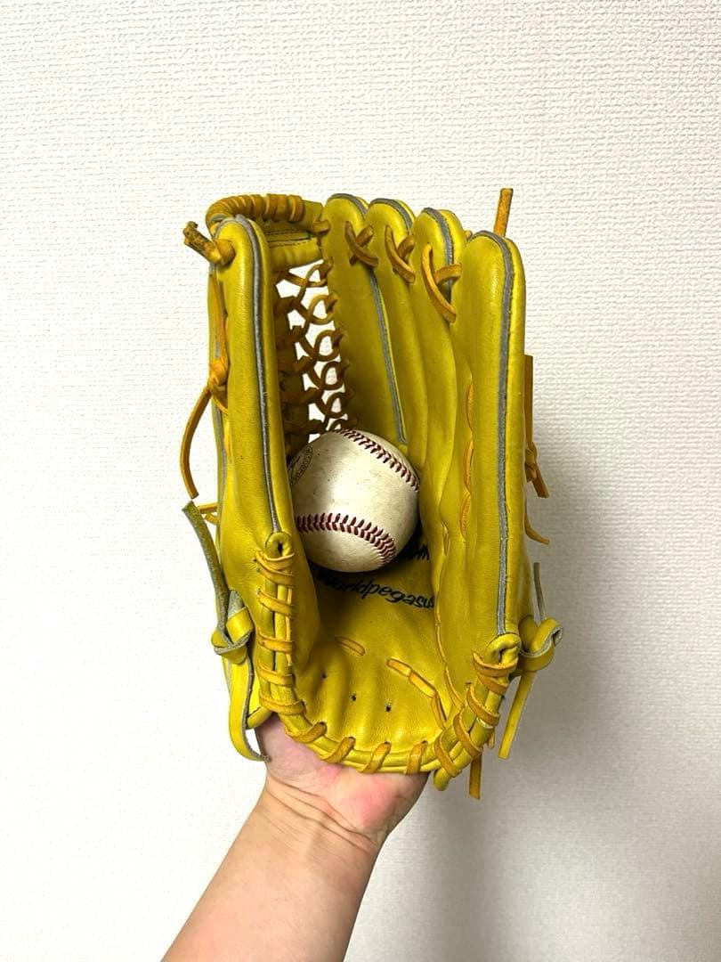 512 ワールドペガサス 極美品 即戦力 軟式 外野手用グローブ