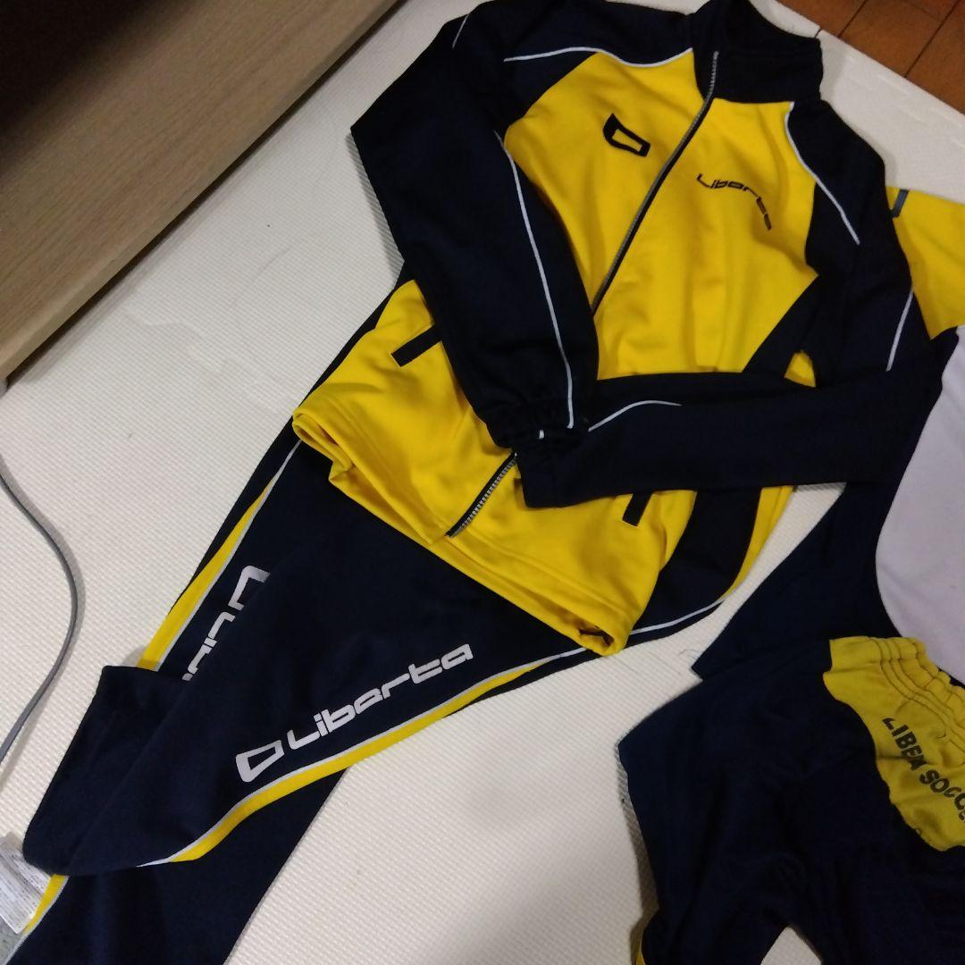 Liberta トレーニングウェアセット 黒/黄　145セット