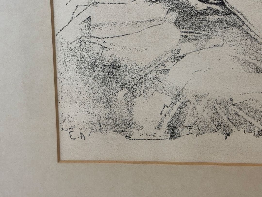 藤田嗣治　「夢」　リトグラフ　EA 鉛筆サイン