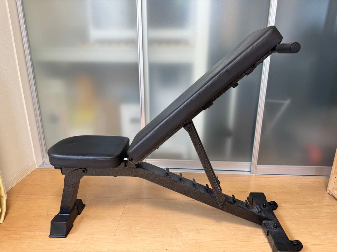 可変式トレーニングベンチ ブラック
