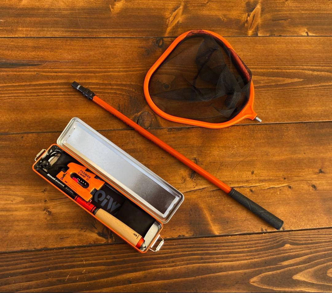 新品　釣り竿セット　1.8m 小物釣り　タナゴ竿　タモ網　収納box 仕掛け付き