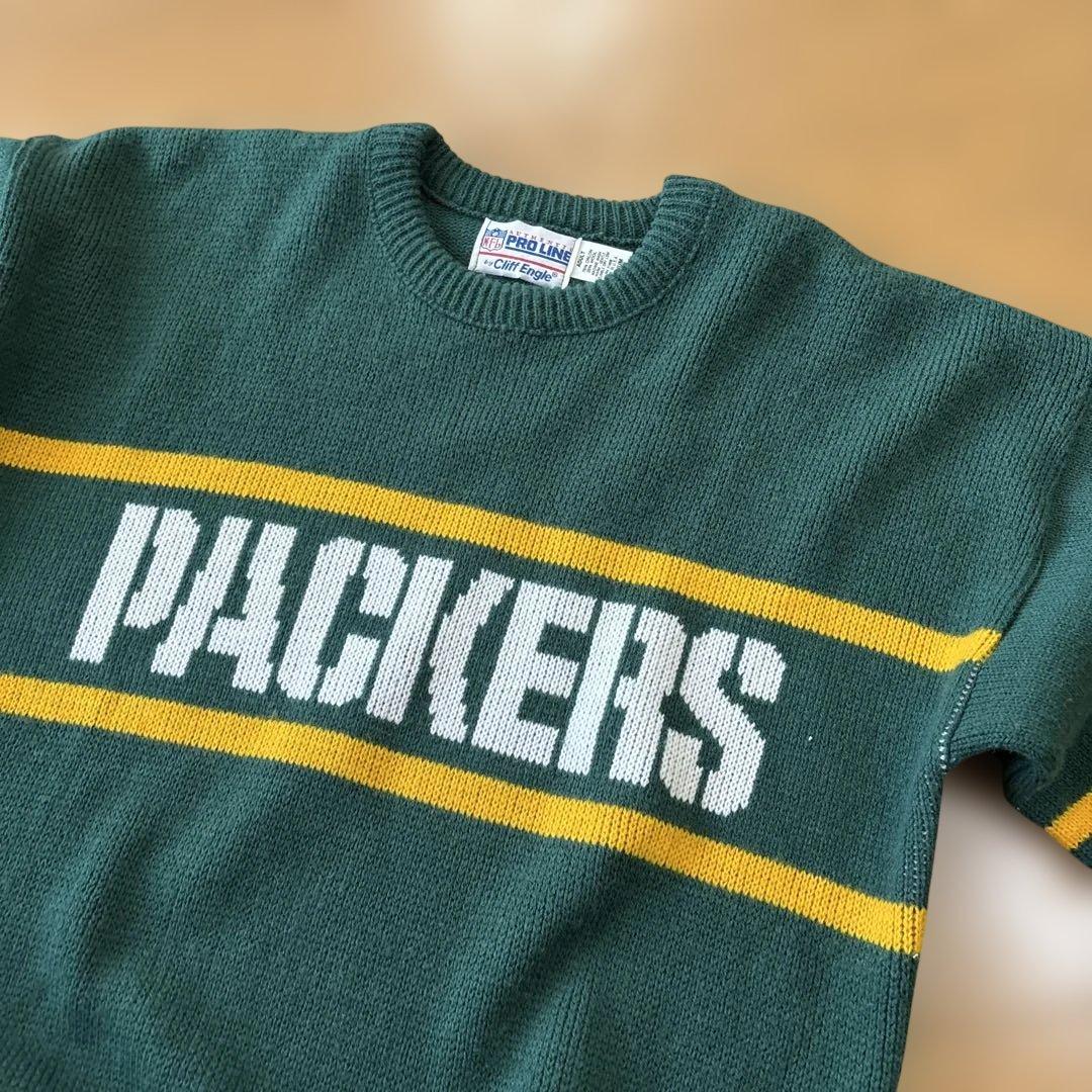 希少80s USA製NFLオフィシャル PACKERSニットセーター 好デザイン