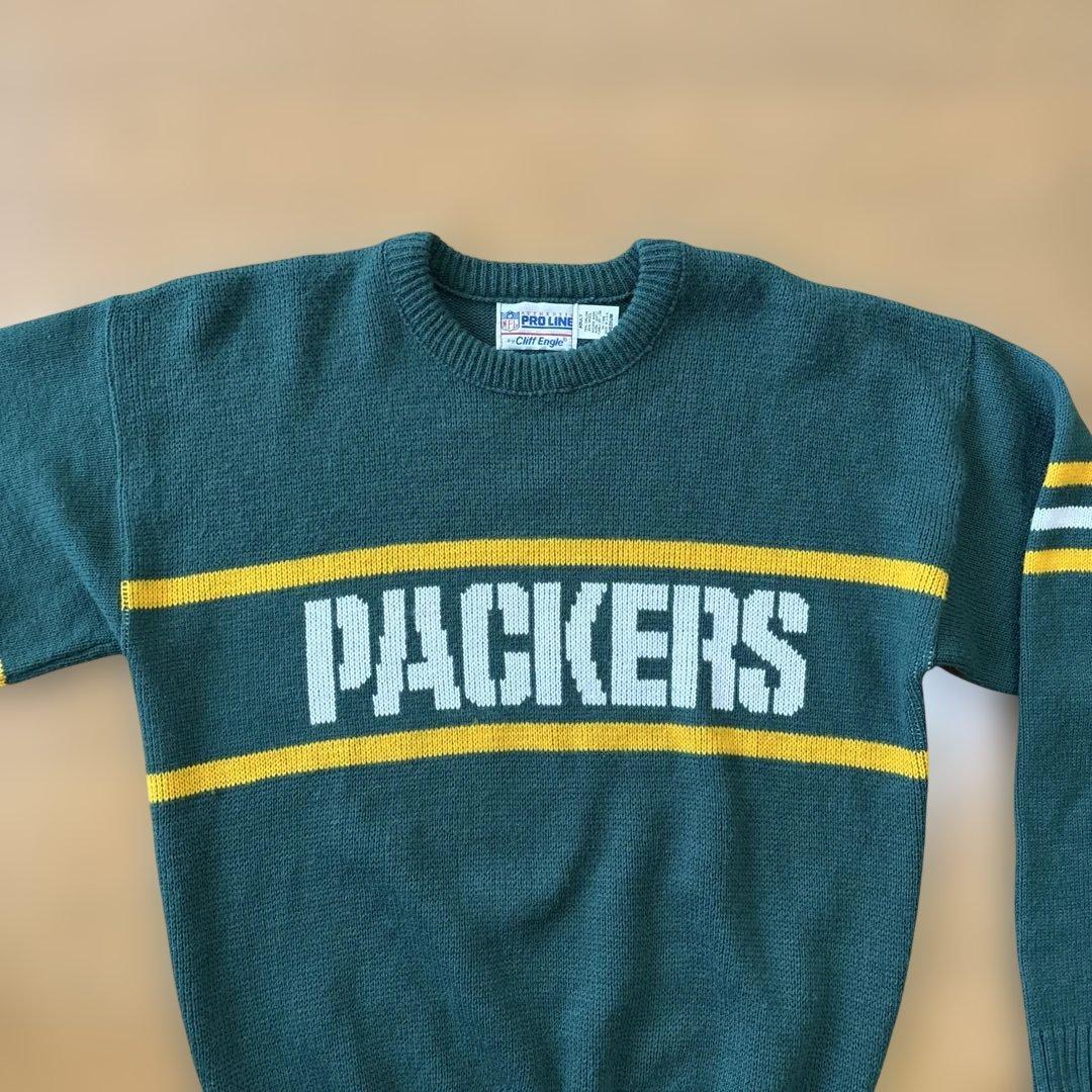 希少80s USA製NFLオフィシャル PACKERSニットセーター 好デザイン