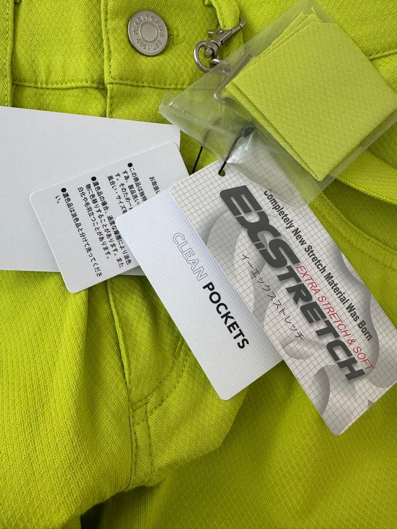 PEARLY GATES★イエロー レディースパンツ★SSサイズ