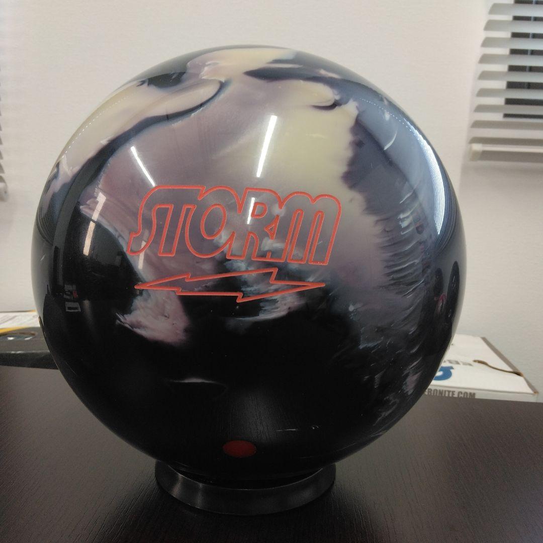 STORM PHASE ボウリングボール 黒/白14p4oz