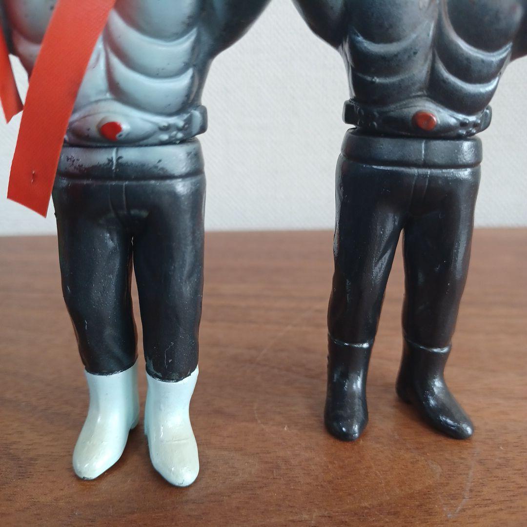 当時ものバンダイ「仮面ライダー」ミニソフビフィギュア2体セット