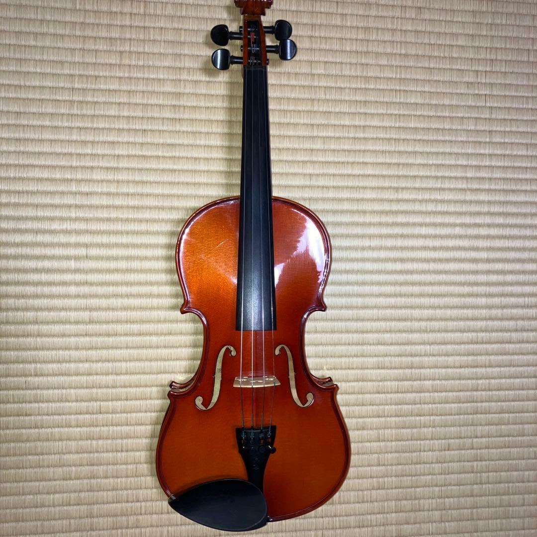 高品質 バイオリン フルサイズ 緑色ケース付き