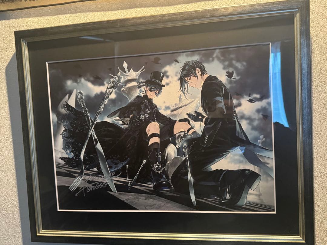 タ*中様 黒執事展　枢やな直筆サイン入りプレミアム複製原画（A）＜メインビジュア