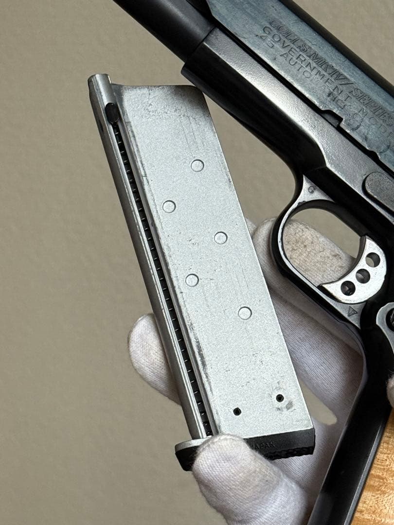 ブルーイング WA コルト M1911A1 ガバメント 木製グリップ ガスガン