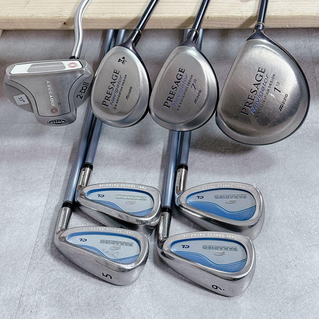 V822 ミズノ 他 レディース ゴルフ クラブ セット 9点 23区 L