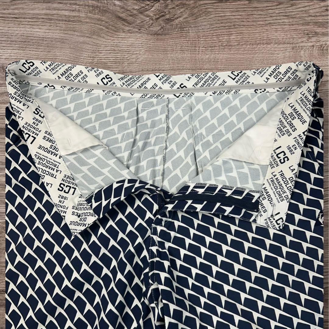 【セットアップ】ルコックゴルフ ポロシャツ & 総柄ハーフパンツ LL/92