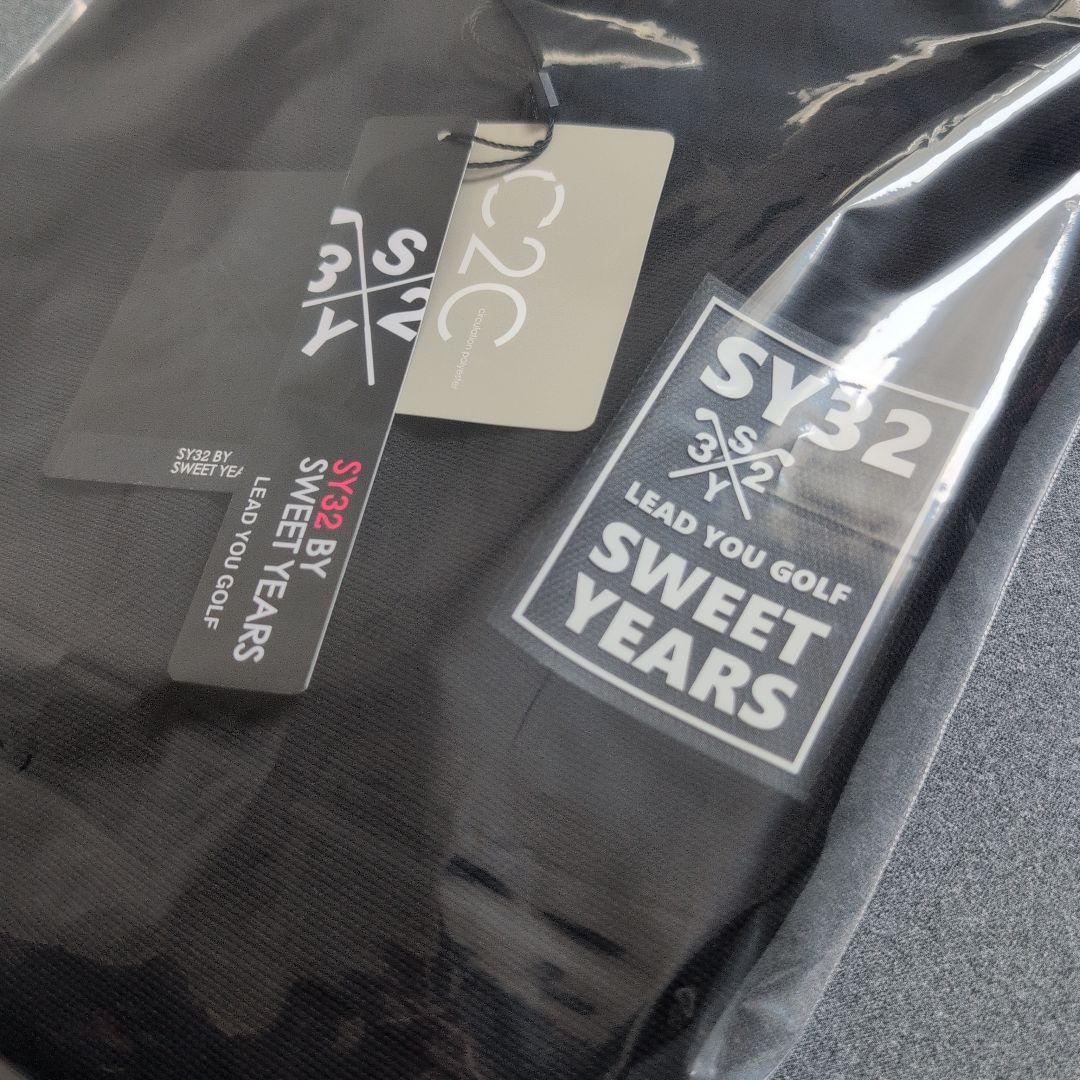 【未使用タグ付き】SY32 by SWEET YEARS 長袖ポロシャツ　黒