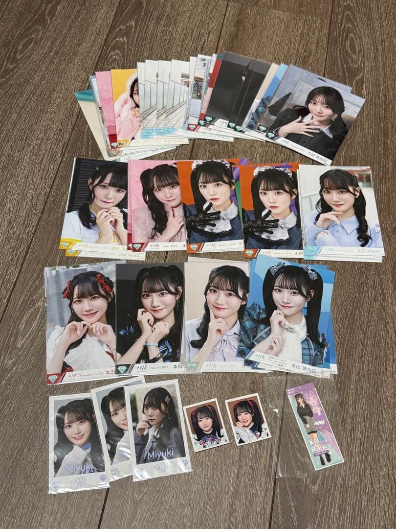 ≠ME 本田珠由記　生写真　ミニフォト　シール　まとめ売り　約60枚
