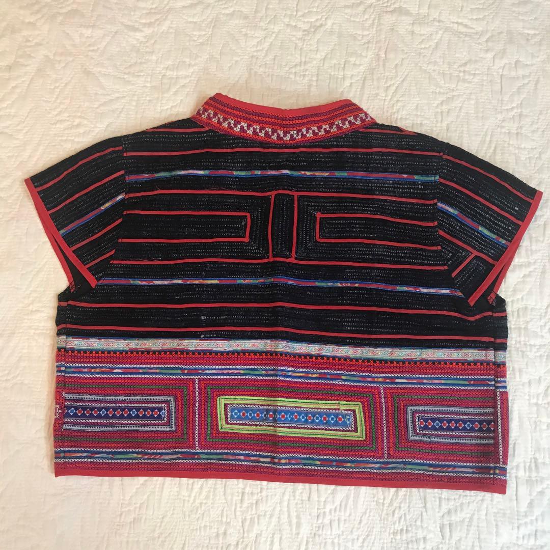 タイ　古布製山岳民族衣装